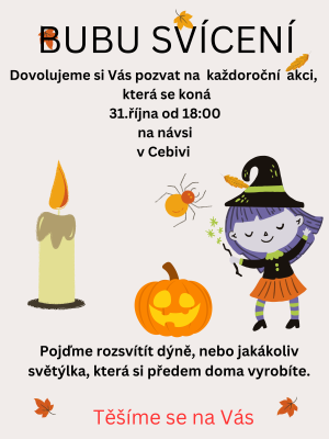 svícení dýní na návsi